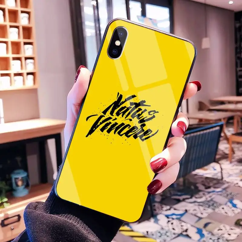 

PENGHUWAN natus vincere navi Soft Silicone Phone Cover Tempered Glass For iPhone 11 Pro XR XS MAX 8 X 7 6S 6 Plus SE 2020 case