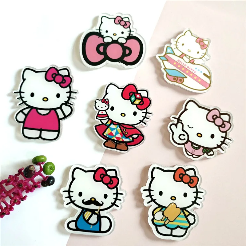 Sanrio аниме персонаж Hello Kitty Милая брошь для девочек Kawaii канцелярские