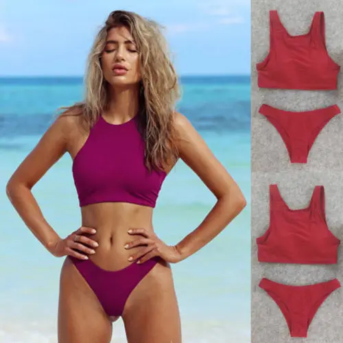 Сексуальный женский бюстгальтер с чашками пуш-ап бандажный комплект бикини