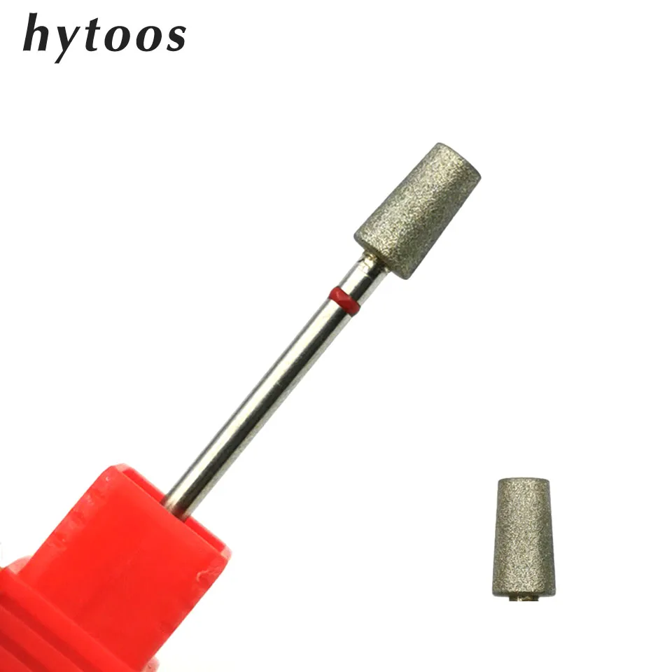 

HYTOOS Fine Grit Russian Cuticle Bit Diamond Nail Drill Bits Electric Manicure Drill Rotary Burr Mills Nails Accessories Tool