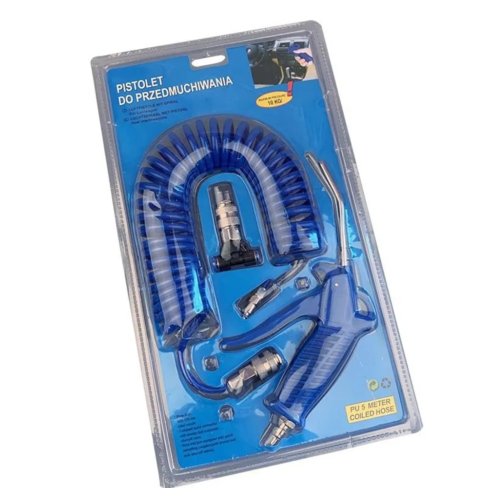 

Set Blow Tool Spray Painters Hose Steel Workers 0.01Mpa 1/4'' NPT 5m