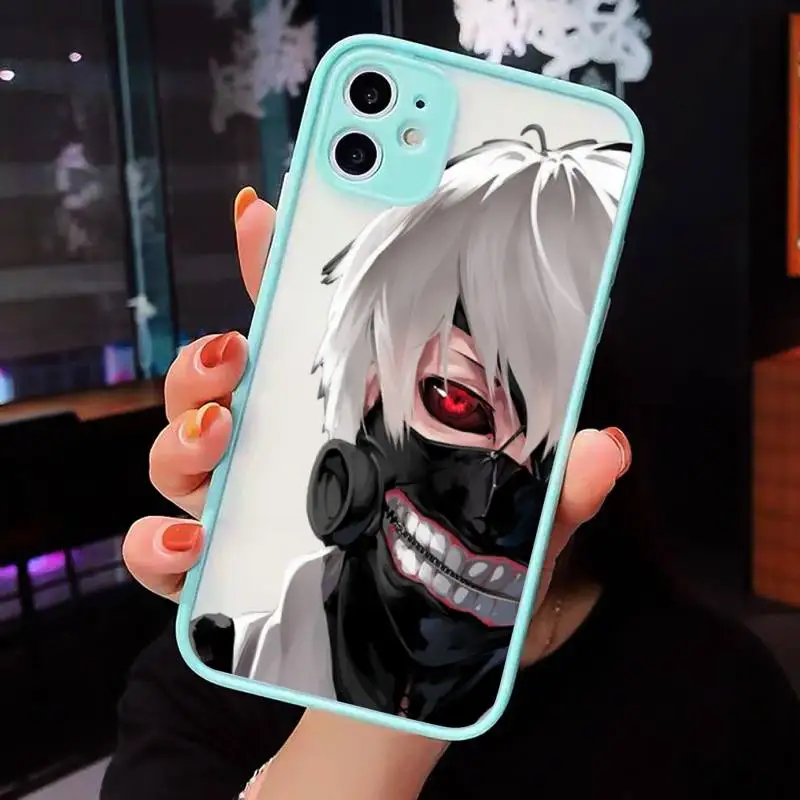 

Cartoon Anime Tokyo Ghoul Kaneki Ken Phone Cases Matte For iPhone 12 Mini 11 Pro XR XS Max 7 8 Plus X Hard PC Back Cover