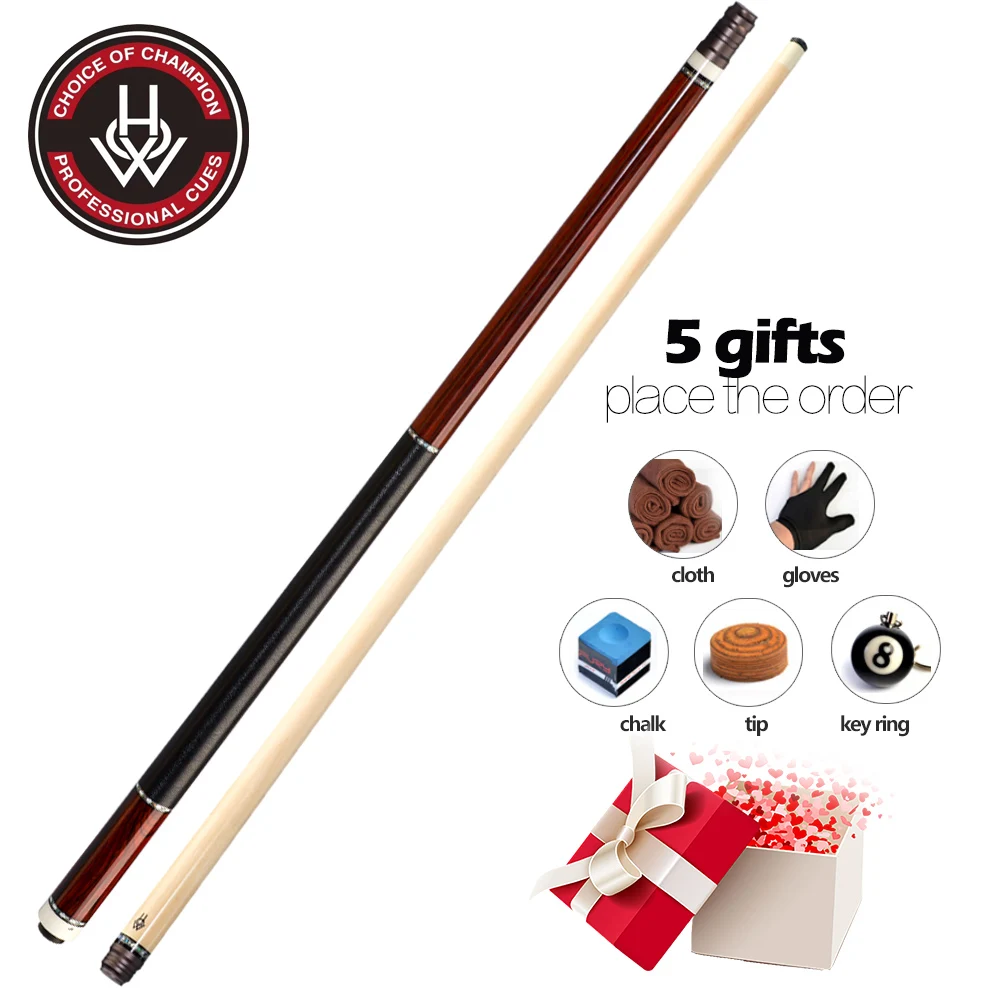 

New Arrival HOW 325A Red Billiard Pool Cue 12.5 mm Tip Handmade Professional Black 8 Billar Stick Kit Bilhar with Excellent Case