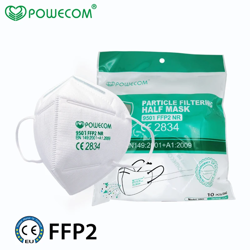 FFP2Mask Powecom FFP2 маска для лица удобные маски PM2.5 защитные 95% Фильтрационные