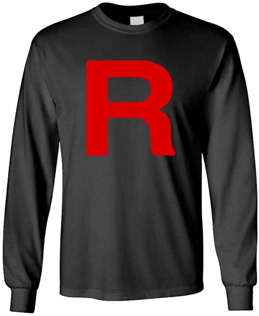 FGHFG Team Rocket Mens Cotton Long Sleeved TFGHFG Shirt |