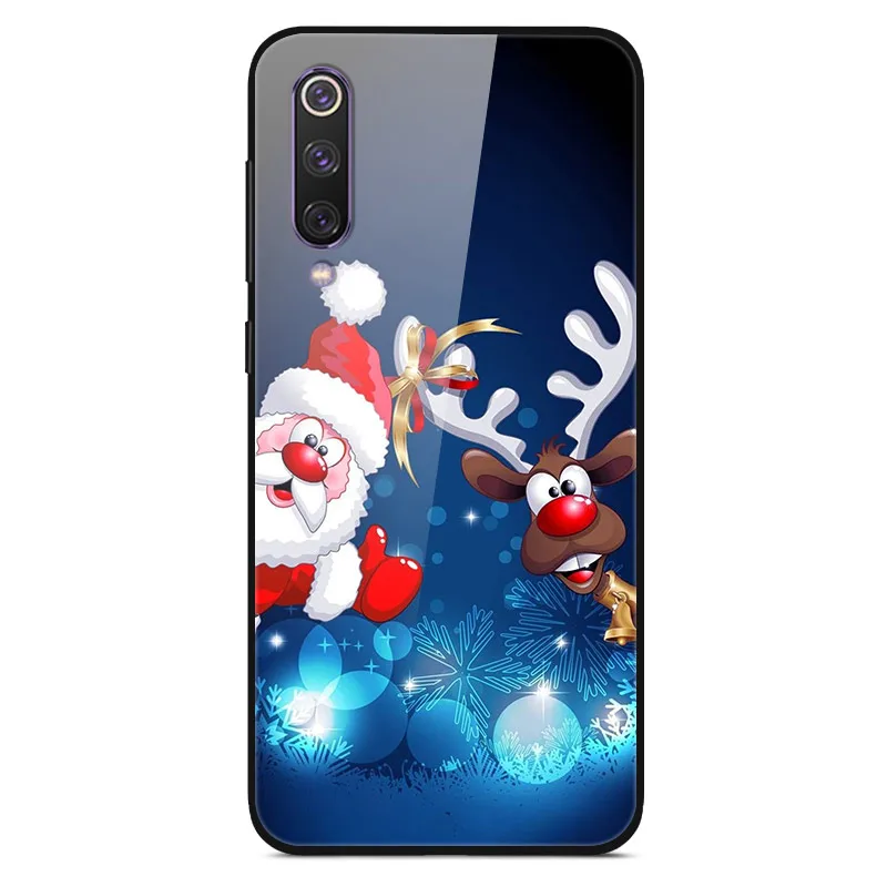 christmas 14 D для huawei Honor 7C 7A Pro Чехол, стеклянная задняя крышка, Жесткий Чехол для huawei Honor 7C чехол, модная мягкая ТПУ Рамка Honor 7 A C 5,7 - Цвет: christmas 14