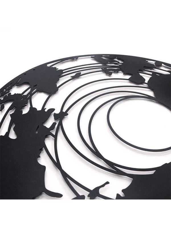

Chaos and Compliance World Map Metal Wall Table