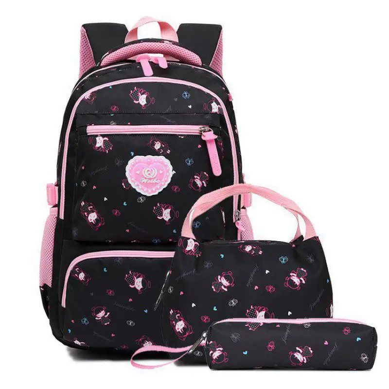 

LXFZQ 3-piece set School Backpack Kids School Bags For Girls Kids Bag Boys Backpack School Bags For Kids Rugzak Fashion Book Bag