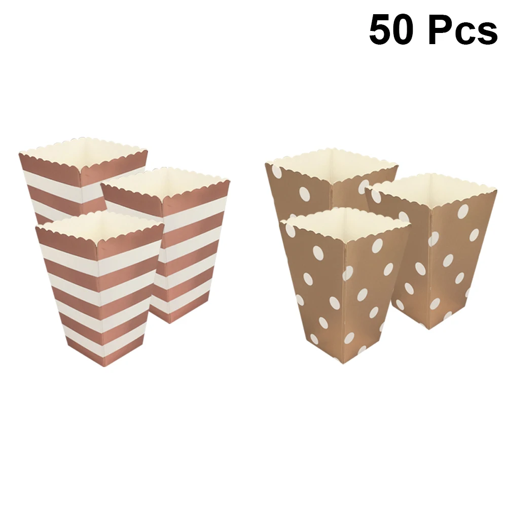 50 шт. коробка попкорна бумажная чашка коробки для сумки контейнер закуски