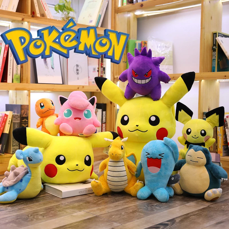 

39 stylePokemon Plush Toy Image Toy Anime Pikachu Stuffed Doll Squirtle Bulbasaur Charmander Jigglypuffs Snorlax Peluche Gift