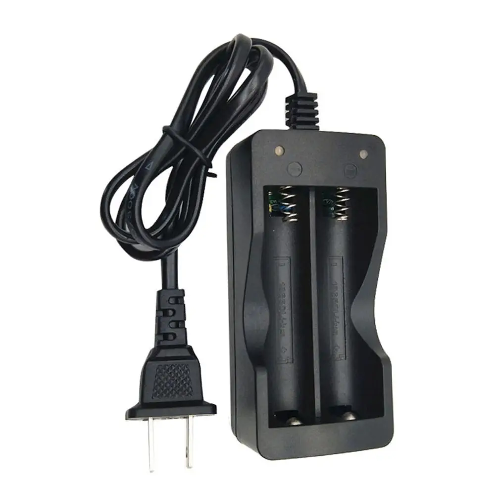 

US/EU Plug 2 Slot 18650 Rechargeable Li-ion Battery Charger Dock Cradle with LED Indicator