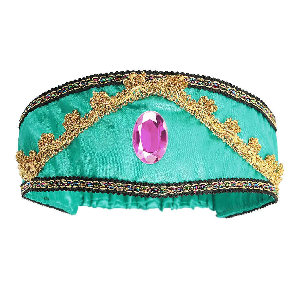 

Children Aladdin and magic lantern Princess dress up in top and trousers with headscarf girl jasmine for birthday party cosplay
