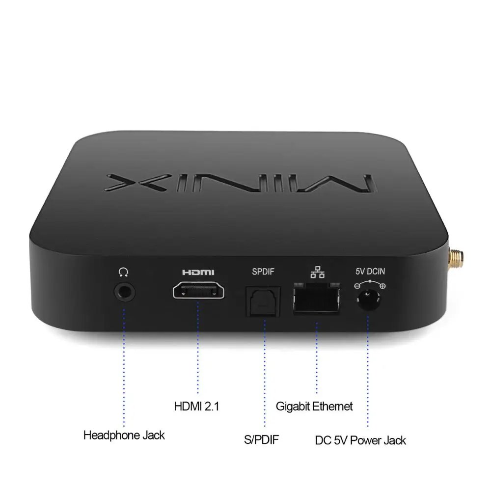 ТВ-бокс MINIX NEO U22 Amlogic S922X 4 Гб DDR4 32 ГБ ROM 2 ГГц 5G Wi-Fi 1000 м Dolby аудио зрение 4K HD медиаплеер