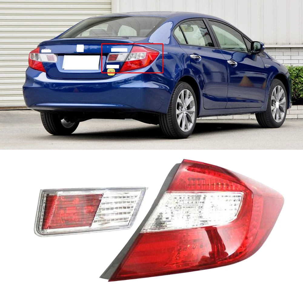 CAPQX для Honda Civic 9TH FB2 2012 2013 задний бампер Taillght фонарь стоп-сигнал светильник заднего