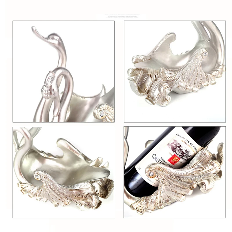 Европейский Креативный Лебедь винная рамка украшения частей контрактные и
