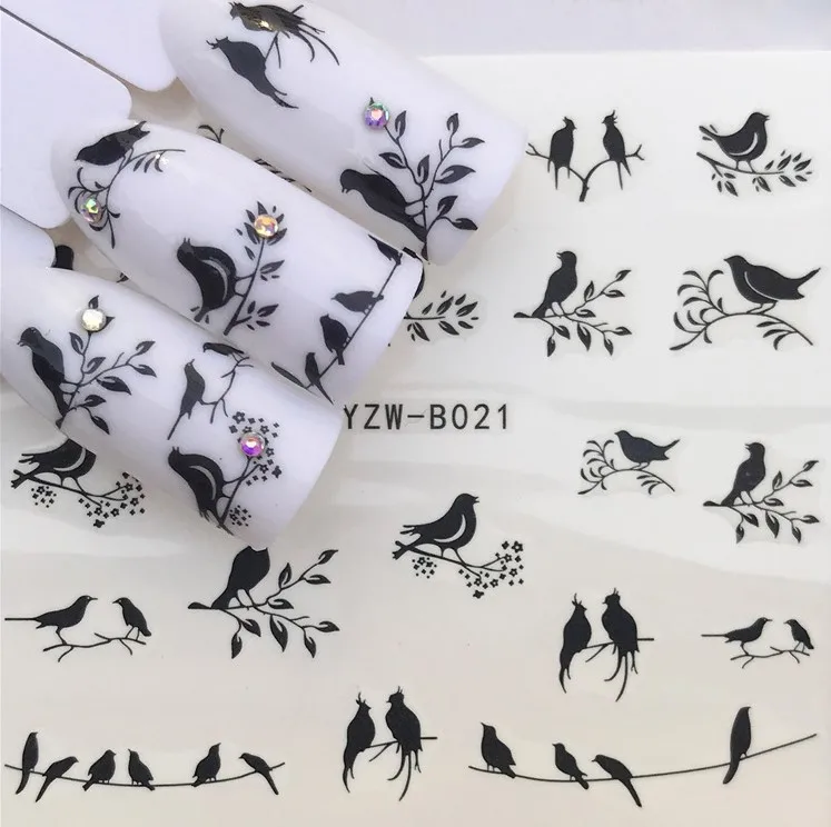Комплект из 3 предметов, для художественного оформления ногтей Nail Art Типсы, наклейки на ногти ногтей форма бахрома направляющие Стикеры "сделай сам" Французский маникюр - Цвет: B021