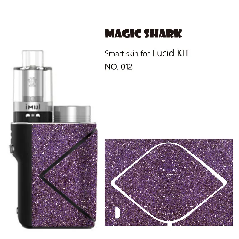 

Fashion Purple Red Leaf Star Sky Stereo PVC Vape Sticker Full Wrap Film Case Skin for Geekvape Lucid Kit