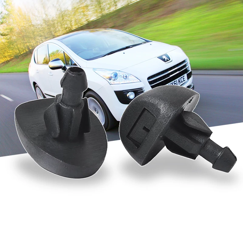 2Pcs Car Windshield Wiper Washer Spray Nozzle For Citroen C3/C3 Picasso/Dispatch/Saxo/Xsara Peugeot 106/205/207/306/307 Etc