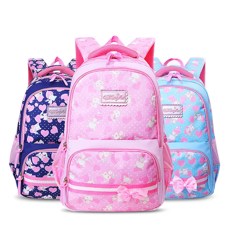 Новая женская школьная сумка с принтом из мультфильма, школьный рюкзак для девочек, школьный рюкзак для среднего студента, рюкзак для начал...
