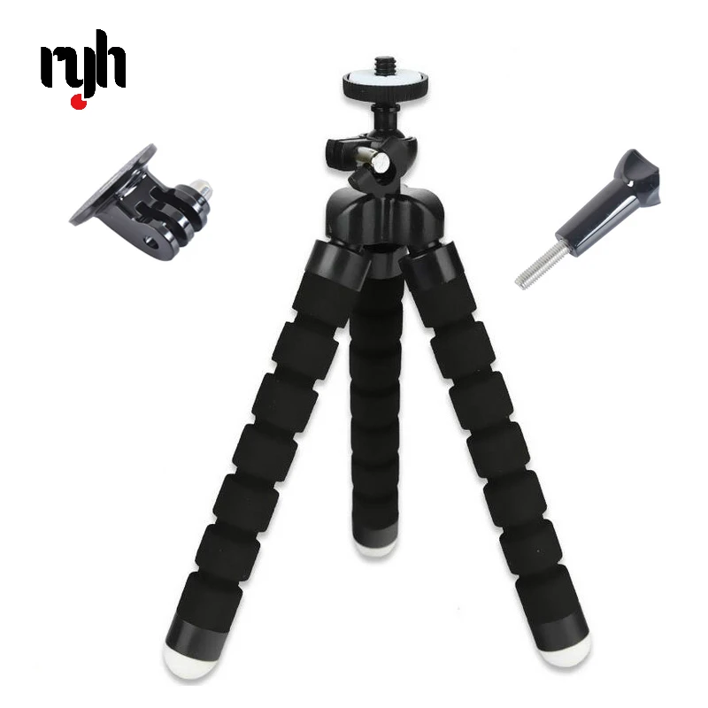 Гибкий мини штатив Осьминог для Gopro Hero 9 8 7 6 5 SJ4000 SJ5000 Xiaomi Yi 4k Osmo спортивные экшн