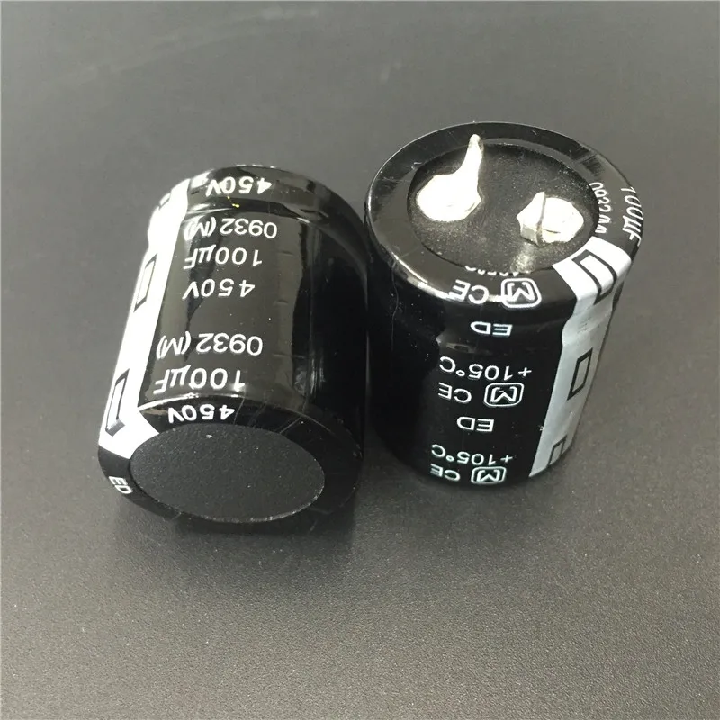 1 шт. 100 мкФ 450V ED серии 25x30 мм 450V100uF высокий ток пульсации долгий срок службы простая