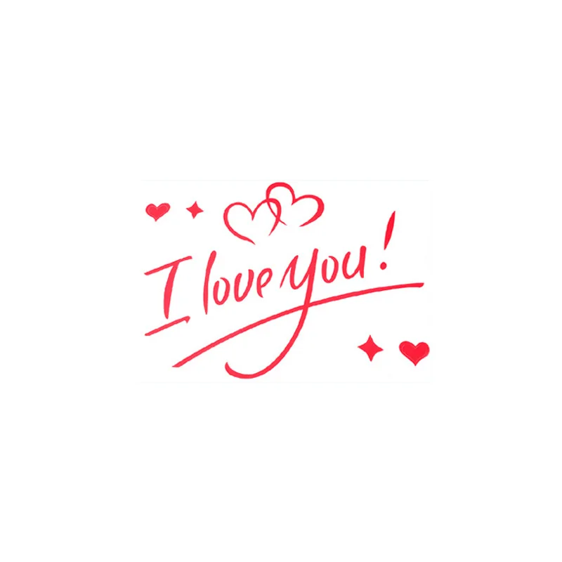 1Pcs Gold Red Candy Color I love You Bobo Clear Helium Balloon Stickers For Wedding Valentine's Day Birthday Party Decoration | Дом и сад