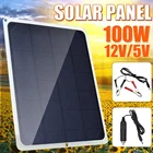 Водонепроницаемая портативная солнечная панель, 100 Вт, 125 в пост. Тока