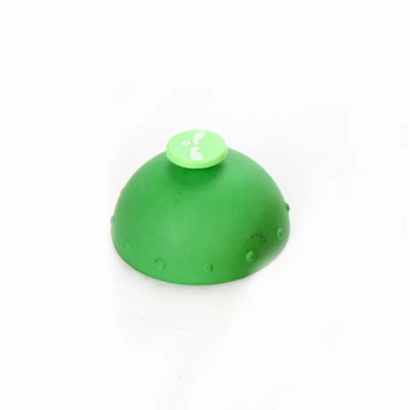 green 1 шт., антистрессовая детская миска, надувной шар, резиновые детские игрушки, уменьшенный прыжок, шар, смайлик, половина, сделай сам, ручная забавная игра, милые подарки - Цвет: green