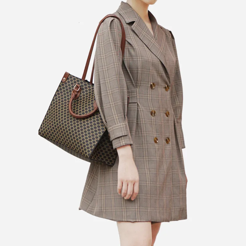 Роскошные элегантные принты сумки-шопперы для женщин 2019 новый дизайнер 2 штуки из