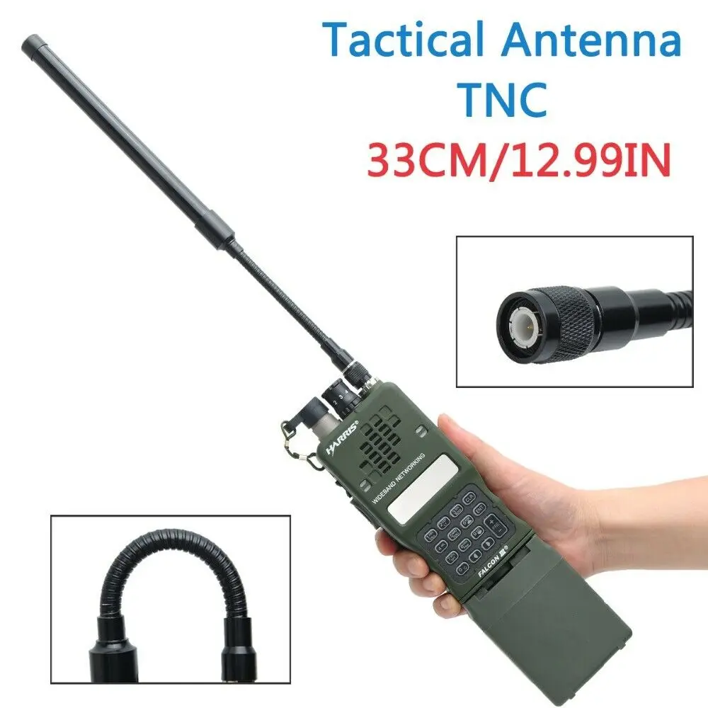 

NEW TNC Connector VHF UHF Dual Band Foldable Gooseneck Tactical Antenna for Radio Walkie Talkie TK-378 TK-278 TK-388