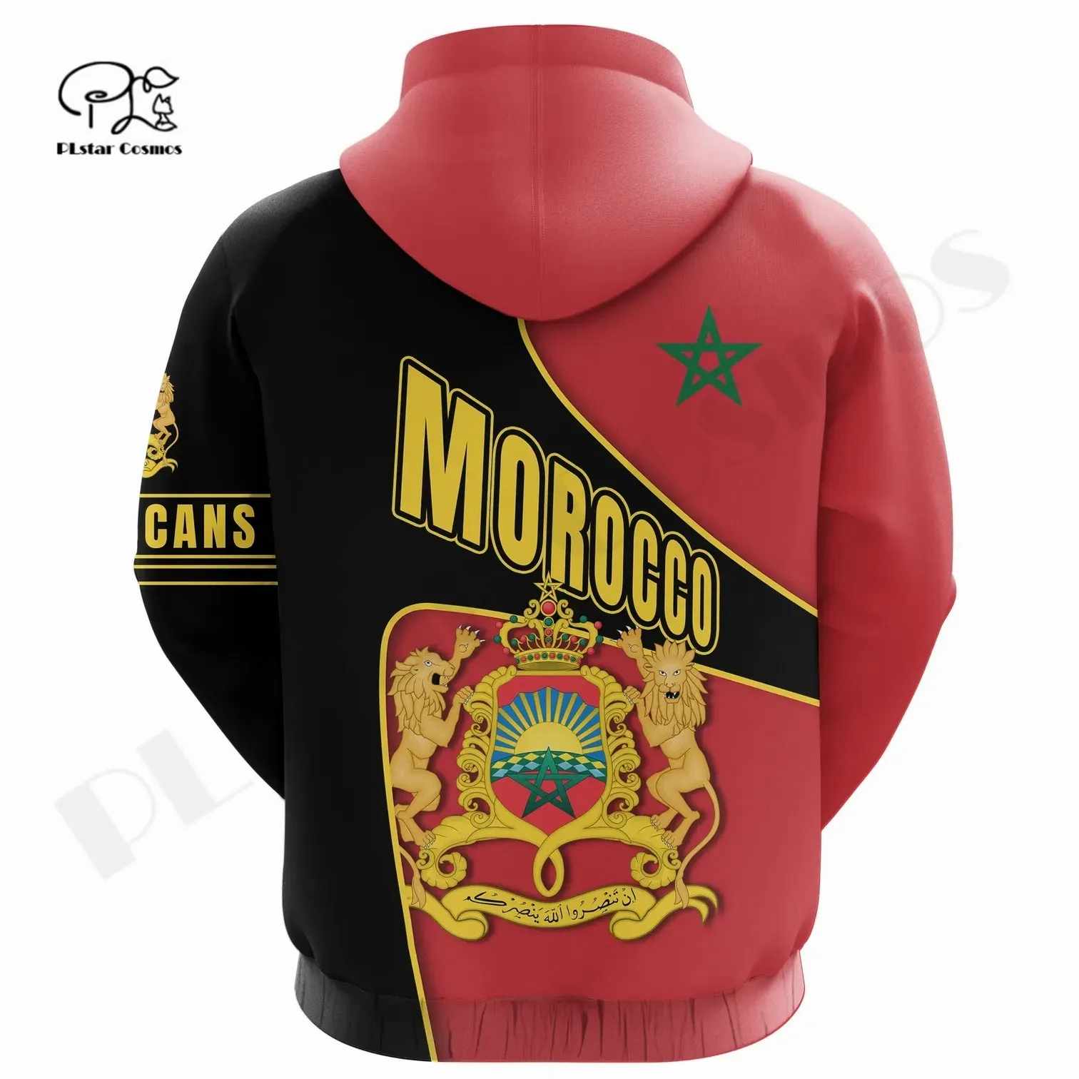 

PLstar Cosmos 3DPrint Newest Afirca Morocco Flag Tribe Art Funny Unique Harajuku Streetwear Unisex Hoodie/SweatshirtZip Style-31