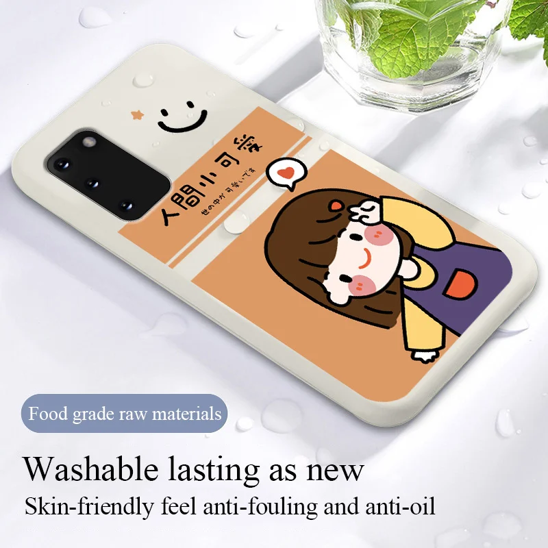 

Cartoon Girl Phone Case For Samsung Galaxy S21 S20 FE S10 Note 20 10 Ultra Plus A72 A52 A42 A32 A71 A51 A41 A31 A21S Cover