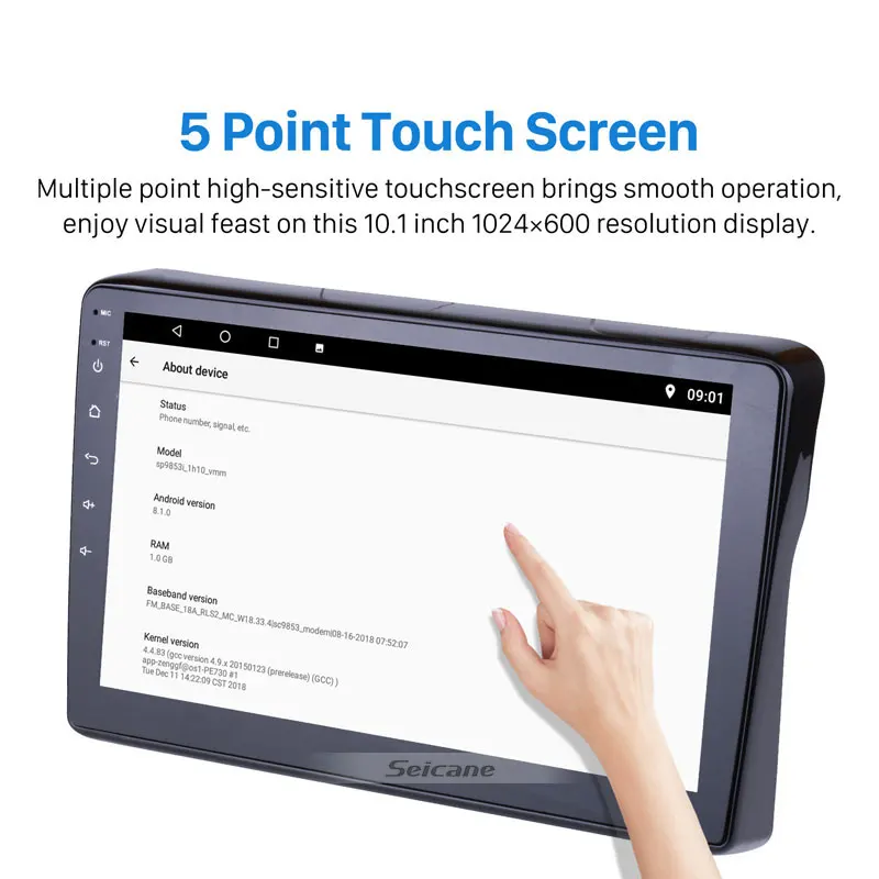 Seicane 10.1 Inch Quad Core 16GB ROM 2din Android 9.0 Car GPS Navigation Radio Multimedia Player For 2014 Honda Vezel XRV | Автомобили и