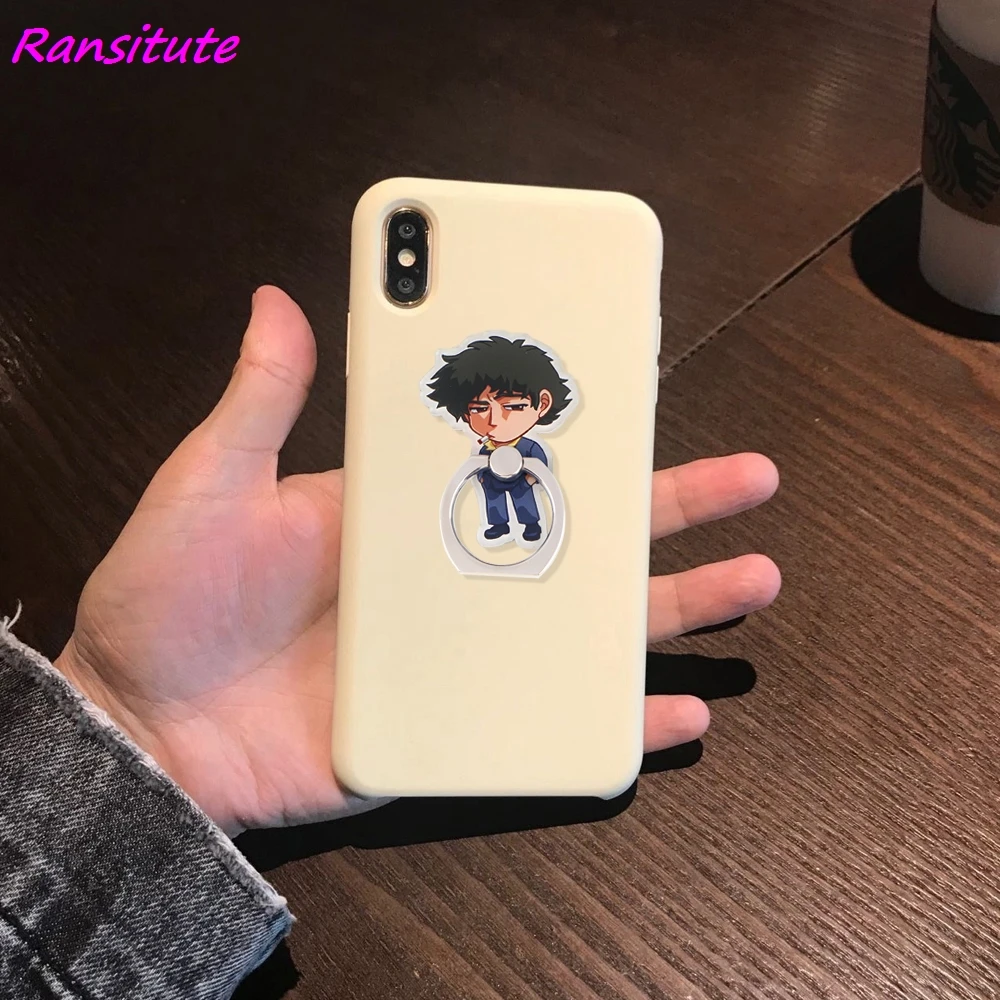 

R1667 Cowboy Cartoon Fashion Ring Metal Mobile Phone Accessories Rotating Ring Bracket Lazy Desktop Anti-fall Bracket