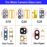 mobile phone new rear back camera glass lens for moto g10 g20 g30 e 2020 e5 e6 e7 plus play one fusion hyper replacement parts