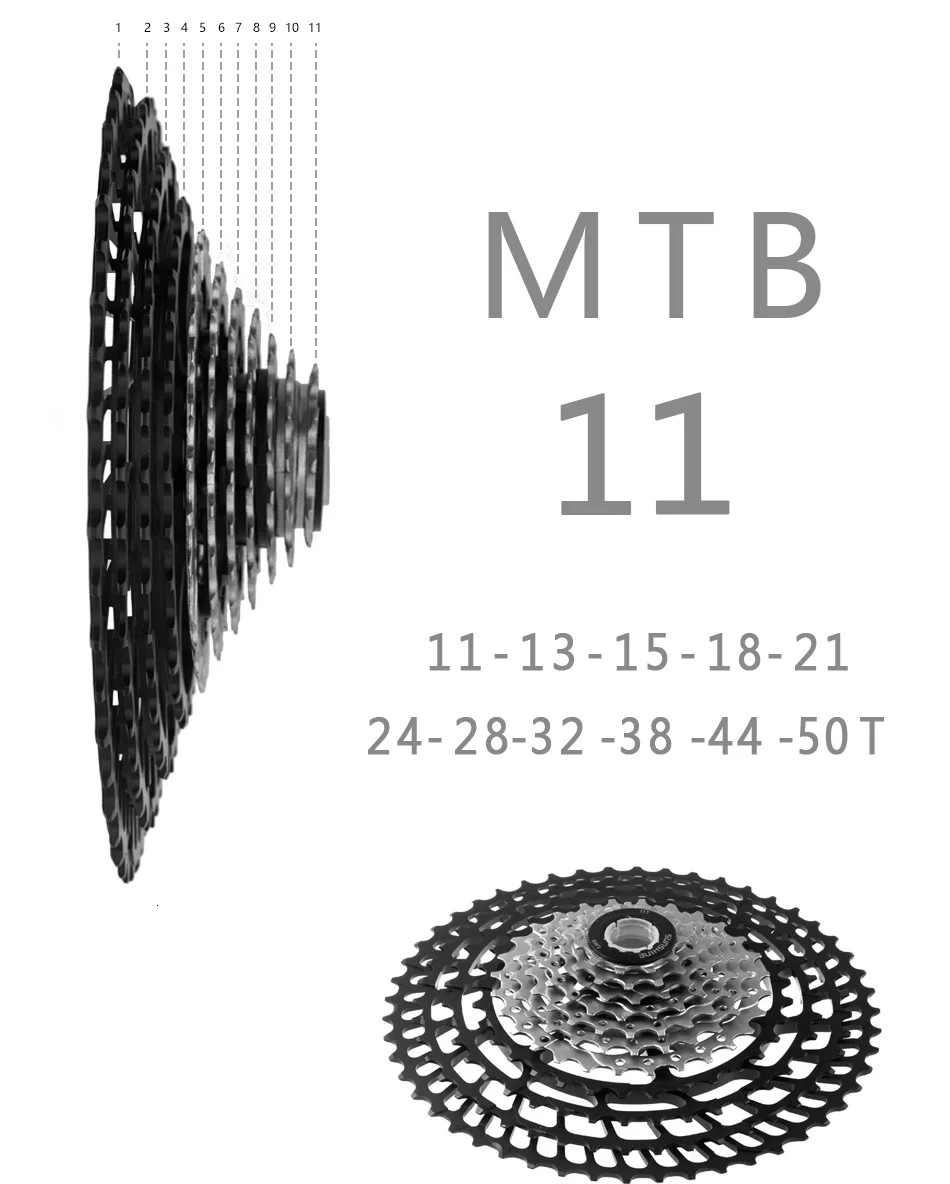 Солнечный велосипед кассета 11 12 скоростей MTB велосипед freewheel 11-50 T/11-52 T Сверхлегкий 360 г CNC Freewheel MTB части для HG