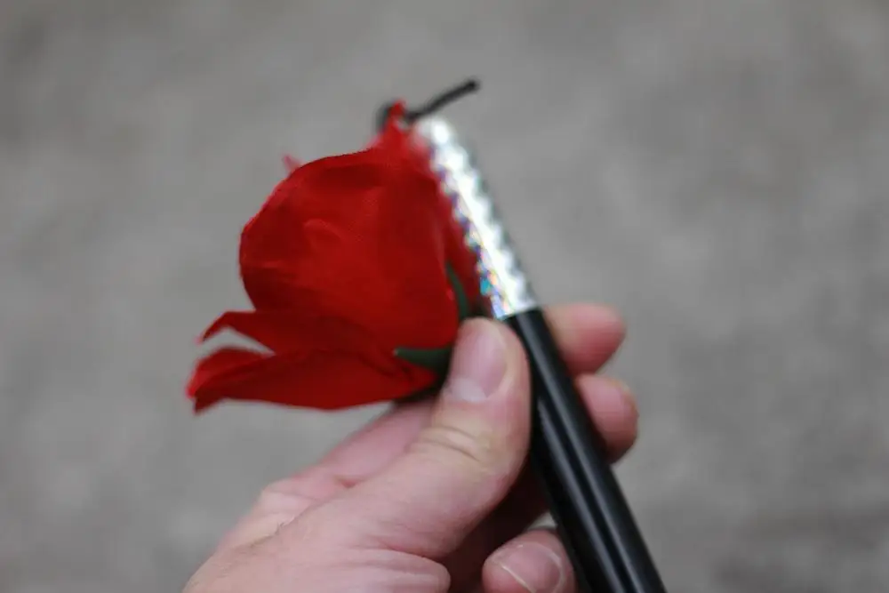 Stick to flower Flame Appearing professional magician bar illusion Magic Trick props gimmicks | Игрушки и хобби