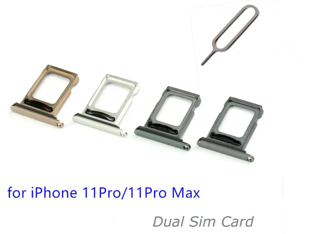 Держатель лотка для двух SIM карт Nano iPhone 11 Pro Max держатель карты адаптер гнездо