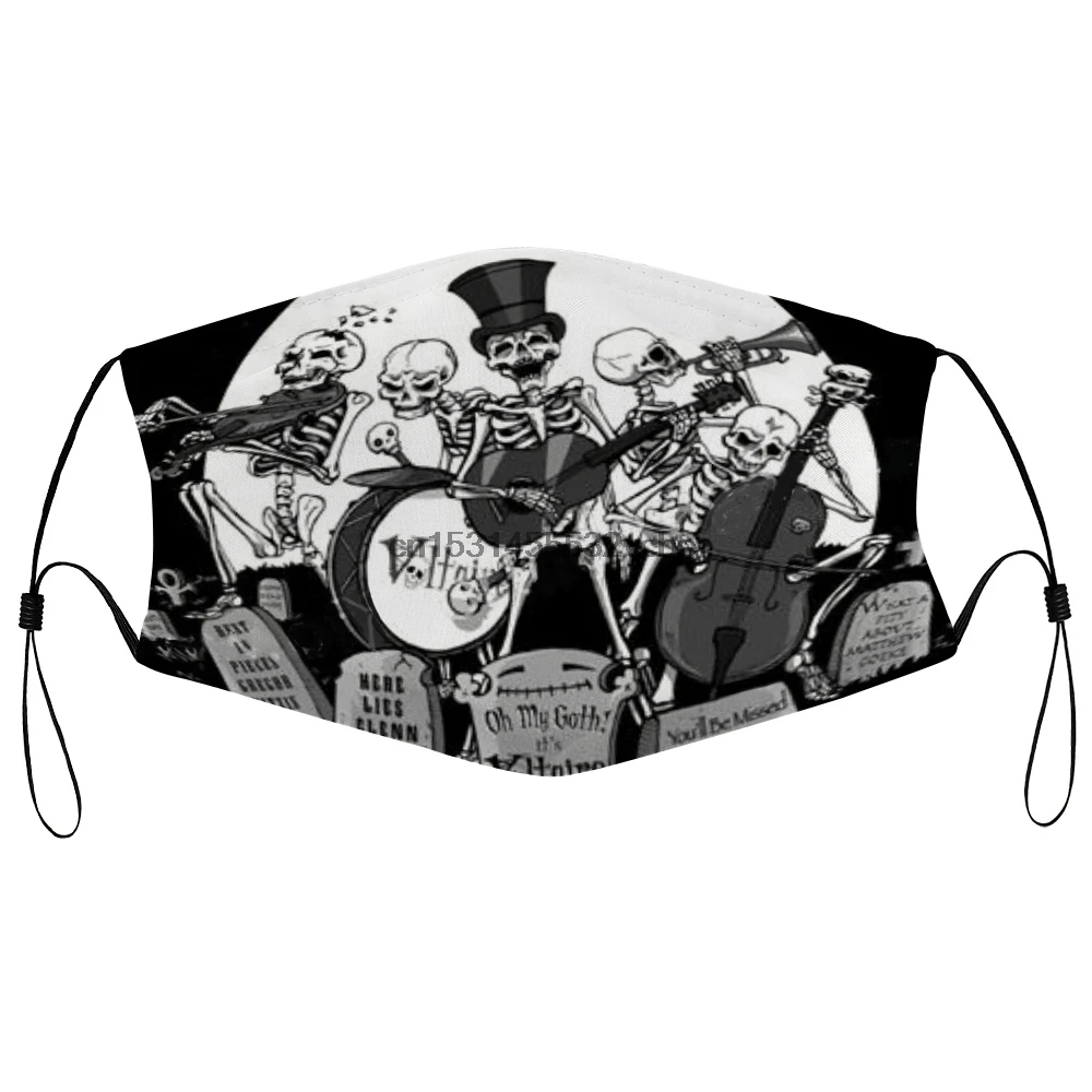 Пылезащитная маска с фильтром VOLTAIRE OOKY жуткий светится в темноте волна скелеты