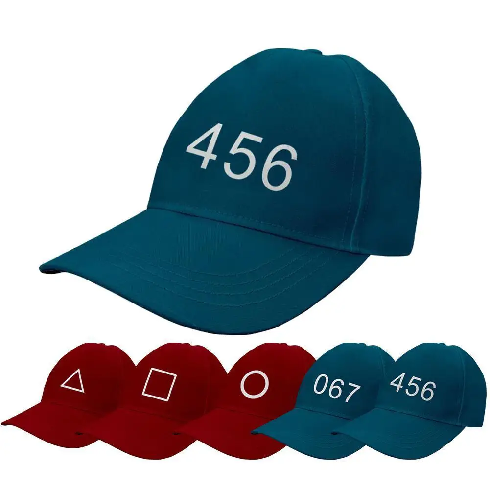 

New TV Squid Game Baseball Caps For Women Men Cosplay Snap Back Cap Casual Outdoor Hat