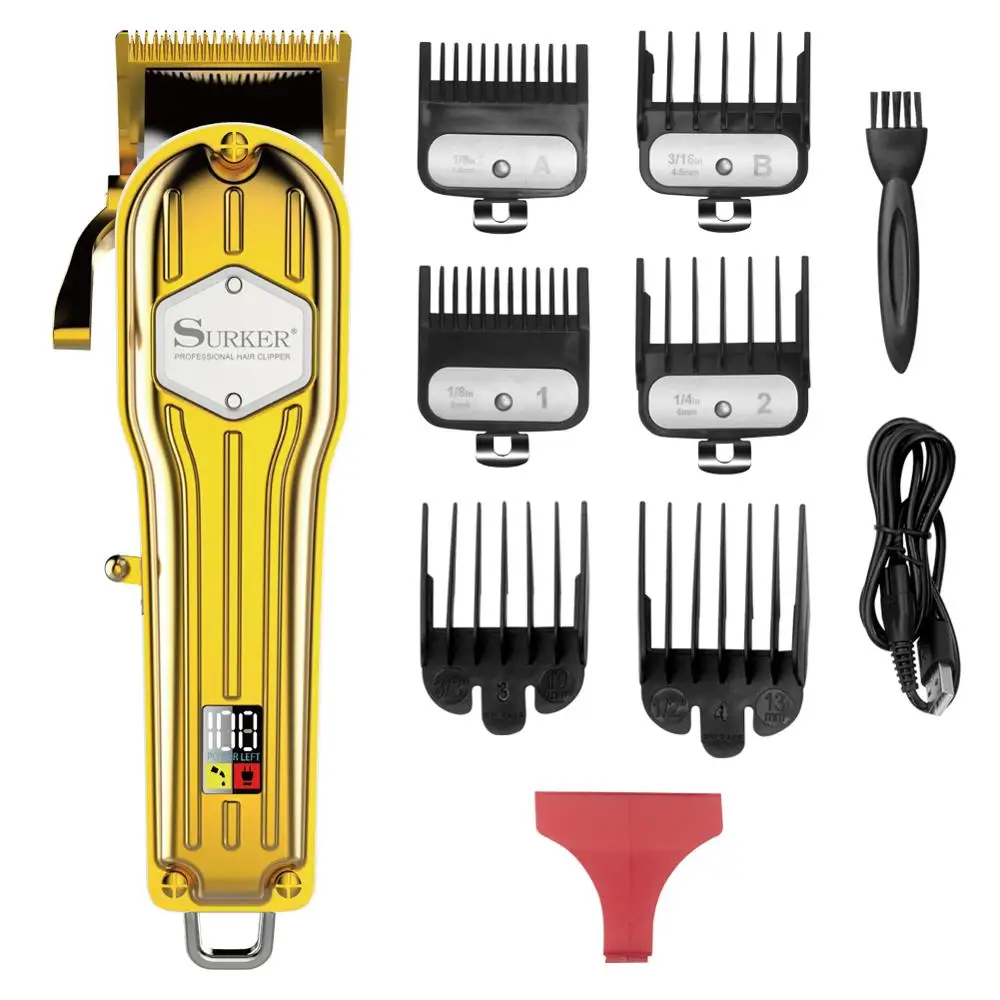 &quotHair Clipper Professional Barber Clippers Adjustable Cutter for Men Waterproof Haircut Machine Cordless Hair Trimmer Voltage&quot | Дом и