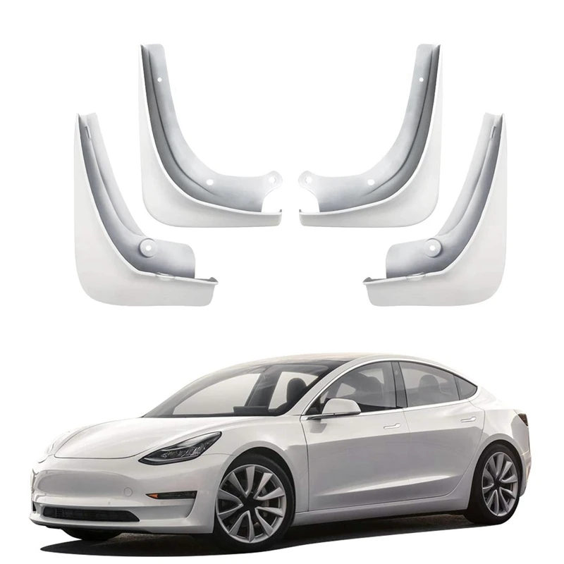

Брызговики для Tesla Model 3, брызговики, грязеотталкивающие Брызговики, набор из 4 брызговиков с рисунком