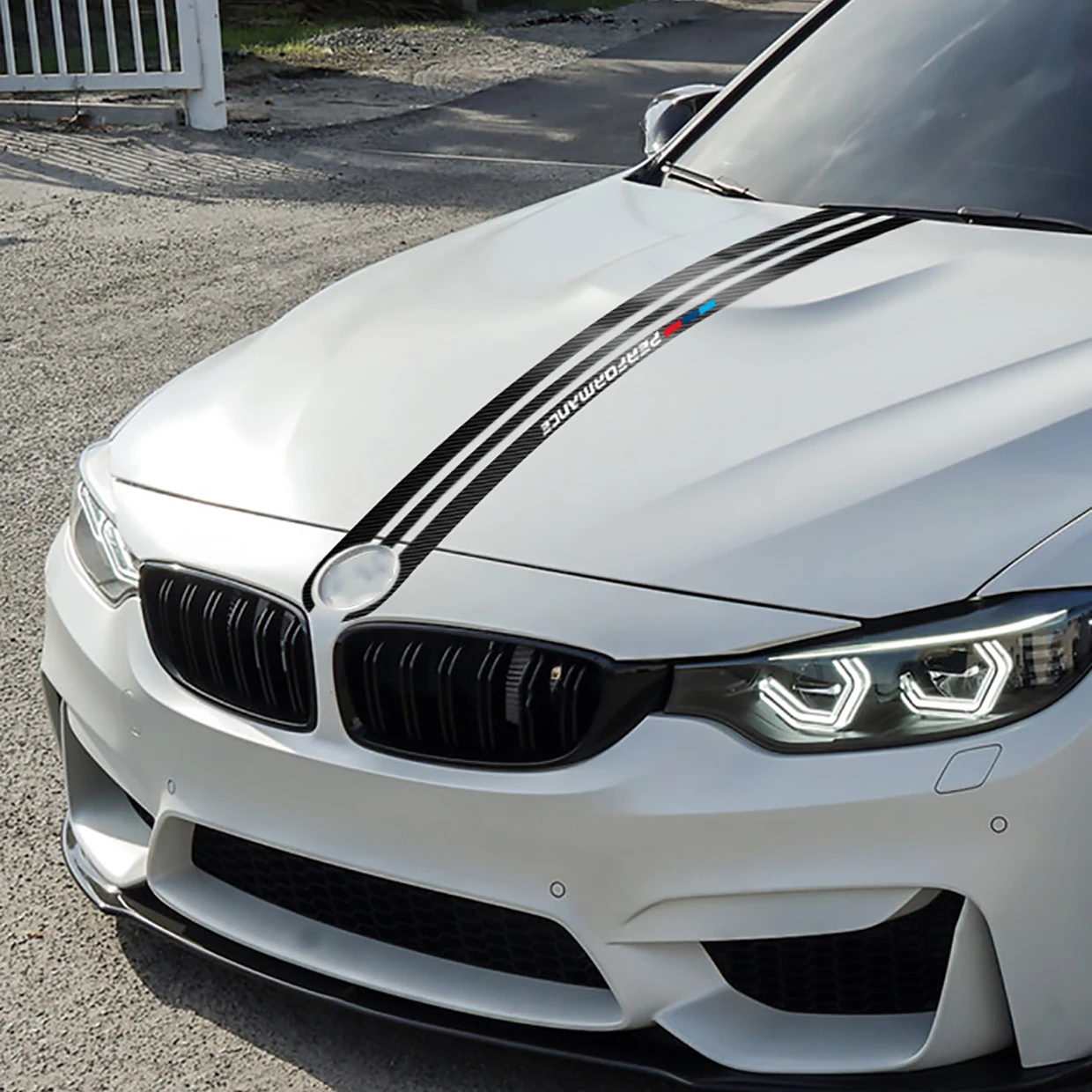 Стикеры для стайлинга автомобиля наклейки из углеродного волокна на капот BMW e90 e46