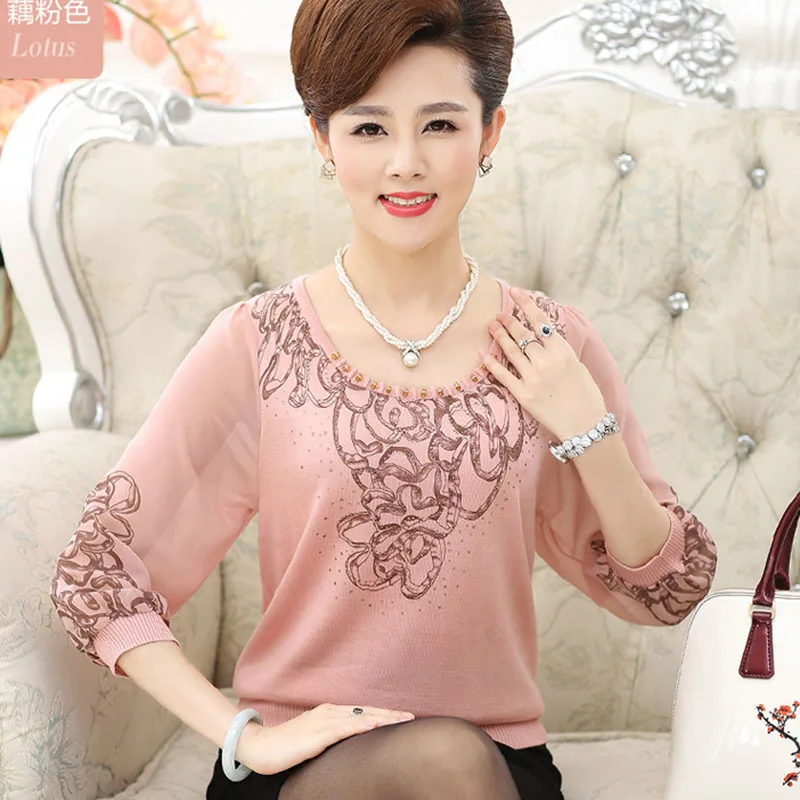 Женская шифоновая рубашка с рукавом до локтя цветочным принтом | одежда