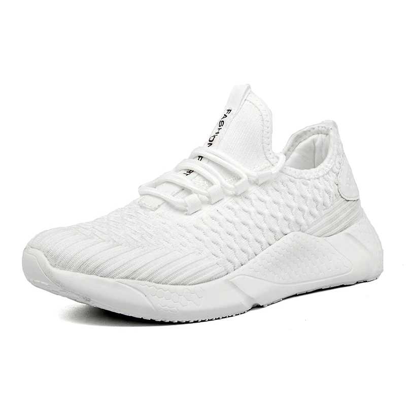New White Light Running Shoes Comfortable Non-slip Casual Men's Sneaker Breathable Wear-resistant Outdoor Walking Men Sport Shoe