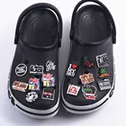 1 шт., новинка 2021, женские Кроксы, подвески для обуви, Дамская королева, очаровательные аксессуары, черные украшения для обуви для девушек, медсестер меланин