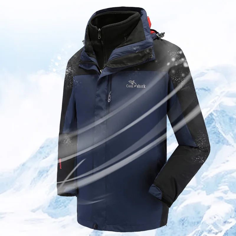 Куртка повар Акула 2020 Мужская Вельветовая стеганая ветровка мужская модная