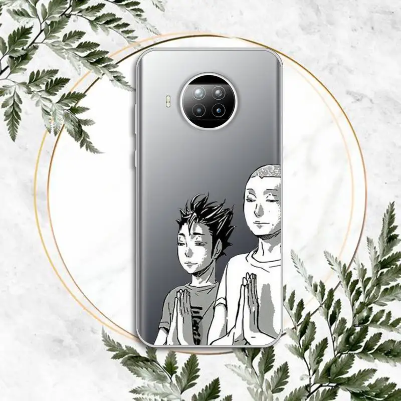 

Haikyuu Hinata Anime Volleyball Phone Case Transparent for Xiaomi Redmi note 10 t 8 9 pro lite 11