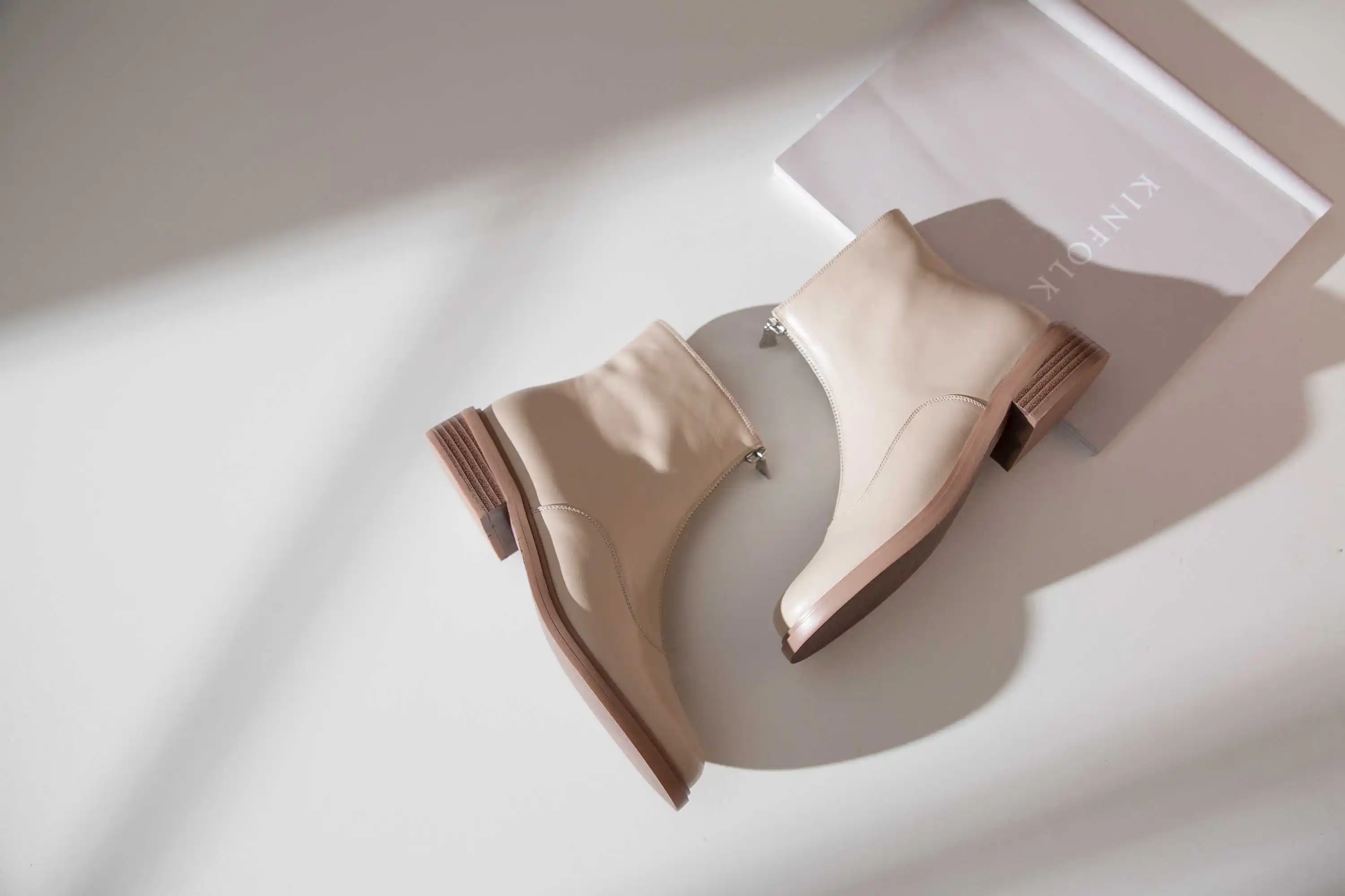 krazing pot winter warm leisure simple style genuine leather solid round toe low heels women fashion Zipper punk ankle boots L00