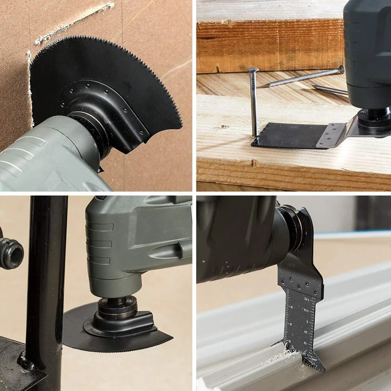 

HLZS-23Pcs Oscillating Saw Blades Metal Wood Multitool Blades Quick Release Cutting Blade